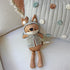Crane Rainbow Decorative Quilted Baby Pillow