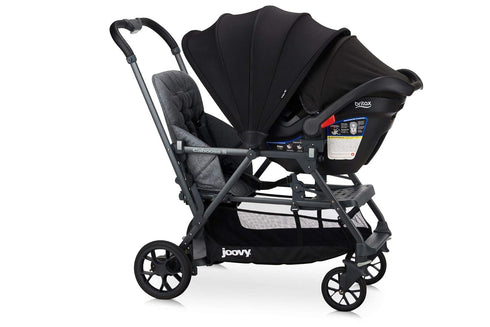Joovy Caboose S Car Seat Adapter, Compatible with Caboose S & Caboose RS Strollers, Works with Select Britax/BOB B-Safe