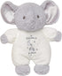 Baby Starters Little Me Plush Elephant Rattle with Welcome to The World Embroidery, 9 Inch (White).