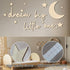 XWLB 15 Set Pcs Nursery Wall Art, Moon and Stars Boho Decor for Neutral Baby Room, Wood Sign for Farmhouse Boys Girls