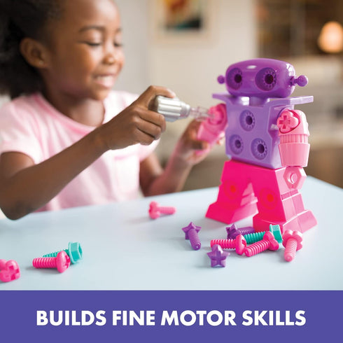 Educational Insights Design & Drill Sparklebot Robot Toy, 23-Piece STEM Set for Kids Ages 3+