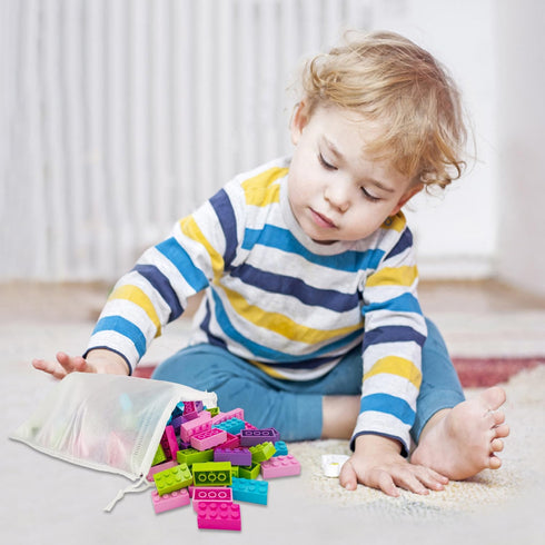 Building Bricks 121 Pieces 2x4 Multi-color, Creative Block Toys Compatible with Classic Building Blocks (Pink, Blue,
