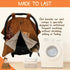 Dear Baby Gear Slugger Baseball Reversible Baby Car Seat Canopy, Lightweight Cover with Snap Button Opening, 40 x 30
