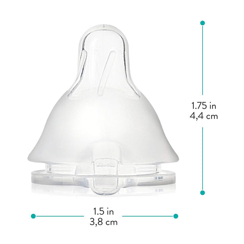 (1.5 8 6-Pack Evenflo Balance Plus Standard Neck in) Nipples for use ONLY with Evenflo Balance Plus Standard Neck