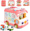 Montessori Toy for 1+ Year Old Girls, 10-in-1 Musical Learning Bus Baby