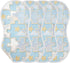 tplaotee 22x11in Cute Silver Jigsaw Puzzle Cotton burping Cloths Soft Touch Baby wash Cloth for Babies Girls and Boys