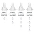 1 (0-3 2-Pack Lifefactory BPA-Free Stage Months) Silicone Nipples