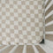 Taupe Checkered Muslin Crib Sheet by Mebie Baby, Soft and Breathable Bed