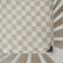 Taupe Checkered Muslin Crib Sheet by Mebie Baby, Soft and Breathable Bed