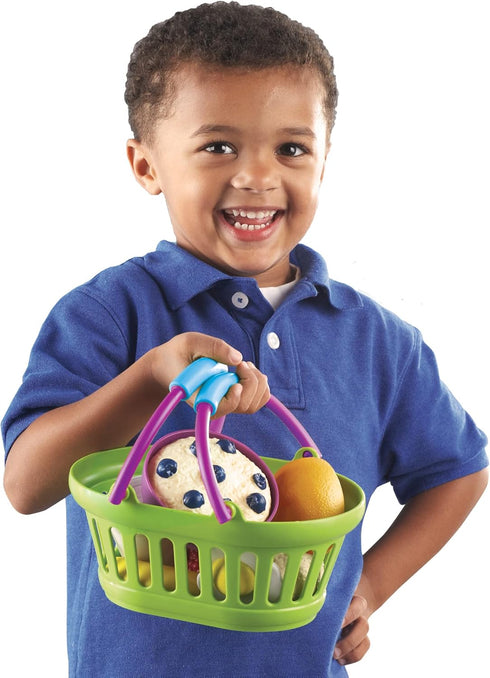 11 18 Learning Resources New Sprouts Healthy Breakfast - Pretend Play Food Toys for Toddlers, Fine Motor Skills, Gifts