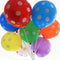PeStary 50 Ct 12 Inches Polka Dot Balloons, Rainbow Assorted Latex Party Decoration Birthday Air Balls