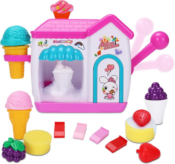 AugToy Bath Toys for Toddlers 3-5 Years, Ice Cream Foam Maker Bath