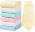 6 6 Preboun Pcs Muslin Baby Hooded Towels Cotton Absorbent Layers Cute Bath Toddler Towels for Newborn Kids Girl Infant