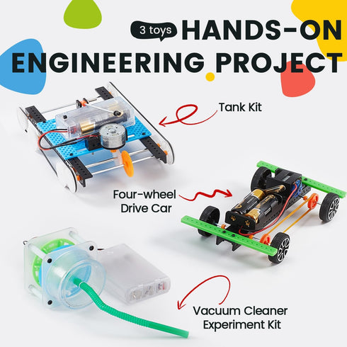 Verowit 6-in-1 8-12, 9 10 11 13 14 Set: STEM Home Lab Science Kit for Kids Age Boys & Girls Year Old Educational