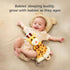 TUMAMA Baby Security Blanket Lovey, Soft Fleece Velvet Minky Dot Blanket with Stuffed Animal & Teething Rings