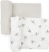 Little Unicorn 100% Certified Natural Organic Cotton Muslin Swaddle Blanket 2 Pack