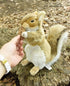 Hansa Brown Squirrel with Nut Plush - 9"