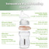 Gen.3 6M+ 6.3 oz/180 ml, haakaa Natural Glass Baby Bottle Wide Neck Anti-Colic Variable Flow Nipple - Easy to Clean