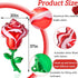 Gejoy 6 Pcs 37 Inch Red Rose Foil Balloons for Mother's Day, Flower Shaped Party Supplies