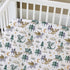 52" 28" HawSkgFub Watercolor Cute Dragon Fairy Tale Fitted Standard Crib Sheet Baby Boy, Cloud Moon Star Dragons Egg