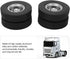 VGEBY 2pcs RC Rear Tires for 1/14 Trailer Truck, Strong Cushioning Performance, 7Mm RC Wheels and Tires