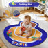 IPOZITO Tummy Baby Gym Play Mat, Oversize Basketball Court Shaped Time Mat, Baby Play Activity Mat for Floor Promote