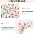 Burbuja 28 52 Cute Cherrys Crib Sheet for Boys Girls, Fitted Crib Sheet x in for Standard Crib & Toddler Bed