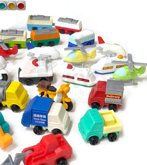 Pencil Eraser for Kids, Vehicle Mix (20)