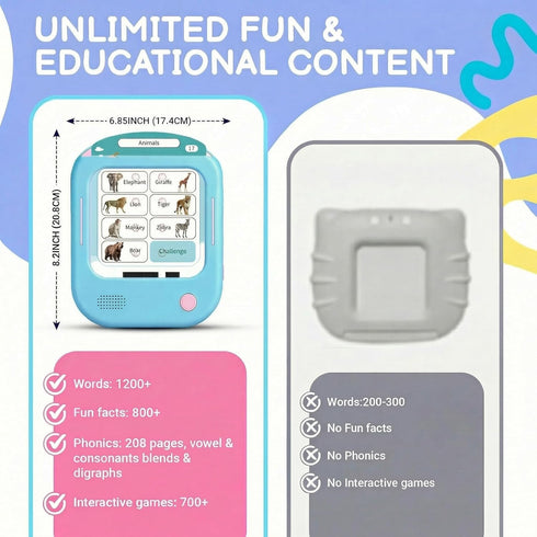 246 29+ 1200+ 700+ 2-6 272 QuTZ Talking Flash Cards, Phonics Flash Cards, Learn to Read with Pages, Themes, Words & Fun