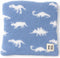 L+L USA Dinosaur T-Rex Baby Blanket 28"x40" - DreamSoft Knit Throw for