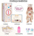 17 Inch 3+ BABESIDE Drink and Wet Reborn Baby Doll Realistic Sleeping Newborn, Can Drink Water & Pee, Full Body Soft
