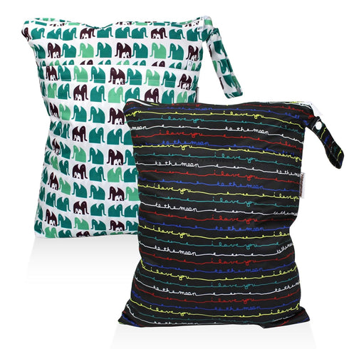 Mama Koala Waterproof Cloth Diaper Wet Bag Reusable Waterproof - - Odor