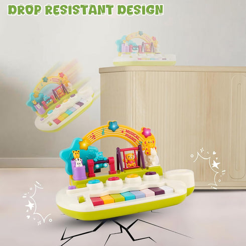 1+ 3+ Baby Piano Toys for Years Old Birthday Gifts Animal Light Up Musical Toy Music Toy Instruments Piano Keyboard Toy