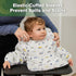 2 Pack 6-24M haakaa Baby Smock Bib (Long Sleeve + Short Sleeve), Waterproof + Easy Clean Toddler Feeding Bib