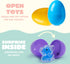 24 JOYIN Pcs Easter Prefilled Eggs with Mochi Squishy Toy, Squeeze Toy Fillers for Easter Egg Hunt, Basket Stuffers