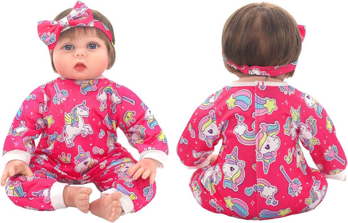 FADALEA 18-22 inch 5-Packs 18-22 inch Doll Clothes and Accessories with Headband for Doll (Not Include Doll)