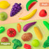 55 Set 1-3 4-8, Pcs Grocery Store Pretend Play Food with Shopping Basket for Kids Toddlers Kids Play Kitchen