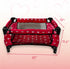 Doll Fold n' Store Pack N' Play - Cute Hearts Design Doll Play Yard
