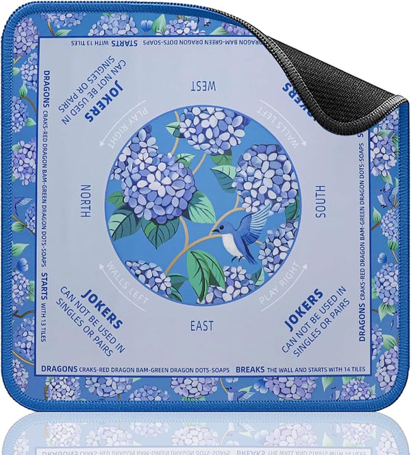 TIASUSAN Mini Mahjong Learning Mat (21 x 21) for Travel Mahjong Tile