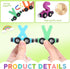 VercanMonth 43 Set 26 14 3 3-7 Pcs Magnetic Wooden Alphabet Number Trains for Kids with Alphabet, Number Trains