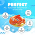 Aquatopia Baby Bath Thermometer Floating Toy with Digital Audible Alarm, Baby Water Thermometer for Bath Temp, Cute Baby Bath Essentials, Beeps When Too Hot or Too Cold, Fergus Frog, Orange by Aquatopia