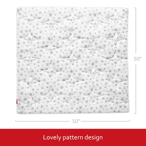50" 50" 50x50 Inches Baby Play Mat X Playpen Mat Fit for TODALE and Dripex Baby Playpen, One-Piece Crawling Mat Non