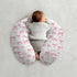 Cstdyfrv Pastel Pink Bows Plaids Nursing Pillow Covers Watercolor Valentines Bows Removable Breastfeeding Slipcover