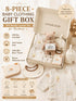 Set, 8-Piece 0-3 3-6 Newborn Baby Gift Cotton Baby Clothes Gift Box for Months and Months, Baby Shower Welcome Gift