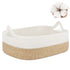 ABenkle Cotton Woven Rope Storage Basket, Decorative Cube Toy Bin with Handle for Dog Cat, Nursery Organizing, Empty