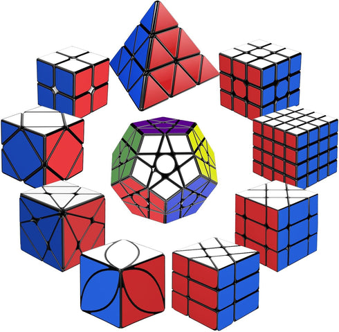 STEAM Life Speed Cube Set 10 Pack, Variety of Shapes & Difficulty