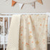 30x40 inches, Floral Baby Blankets for Girls, Soft Nursery Minky Blankets with Muslin and Dotted Fleece Back Receiving