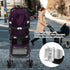 Zerone Universal Stroller Bumper Bar, Adjustable Grab Handle with Soft Grip for Baby Strollers, Detachable Safety