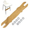 K&G foot rest High Chair Footrest, Adjustable Non-Slip Natural Wooden Foot Rest for Baby HighChair