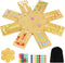 Marble Board Game,Wooden Board Game for 6-8 Players,Portable Design Marble Game with